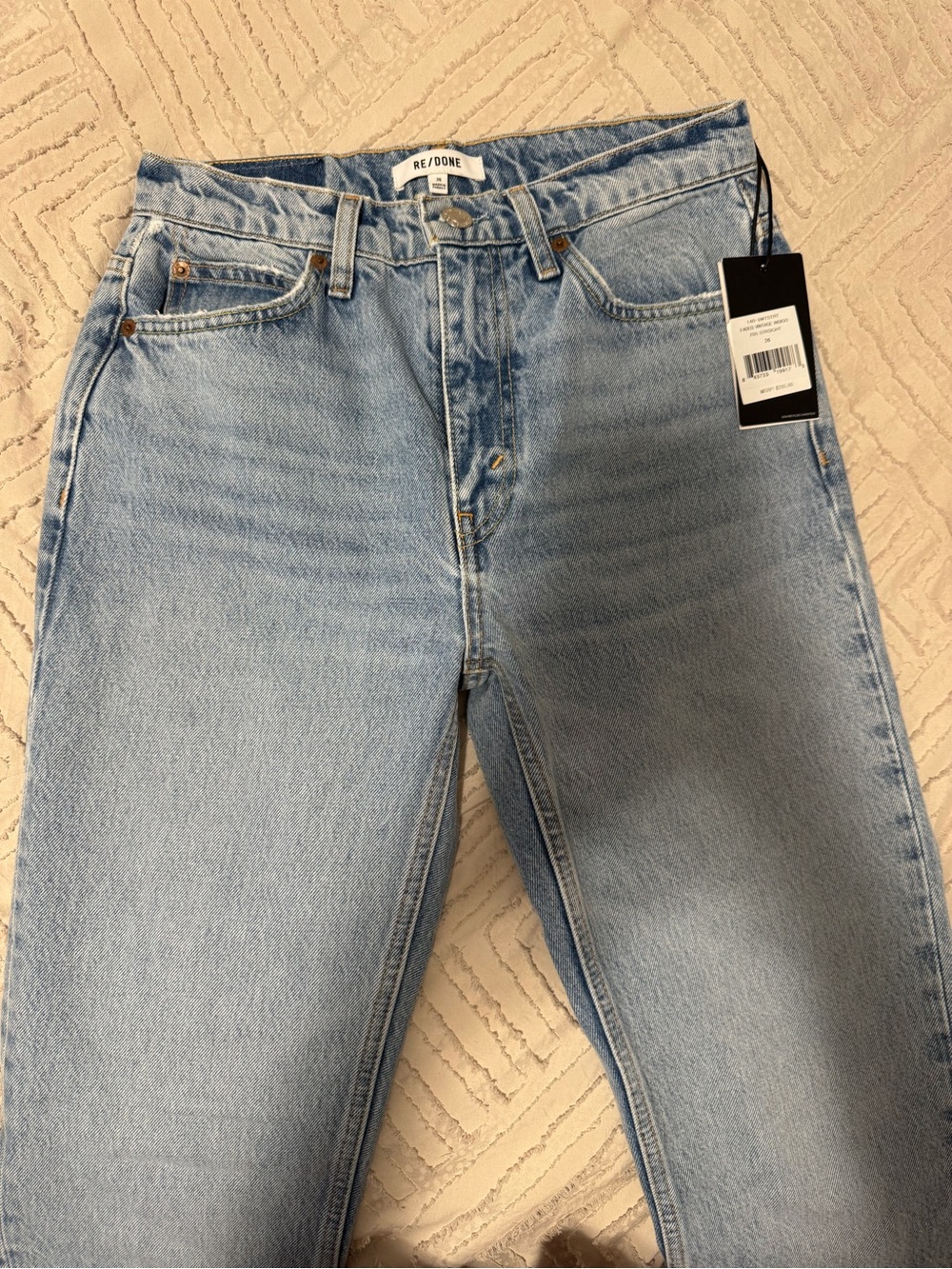 Re/Done Women’s Straight Light Blue Jeans